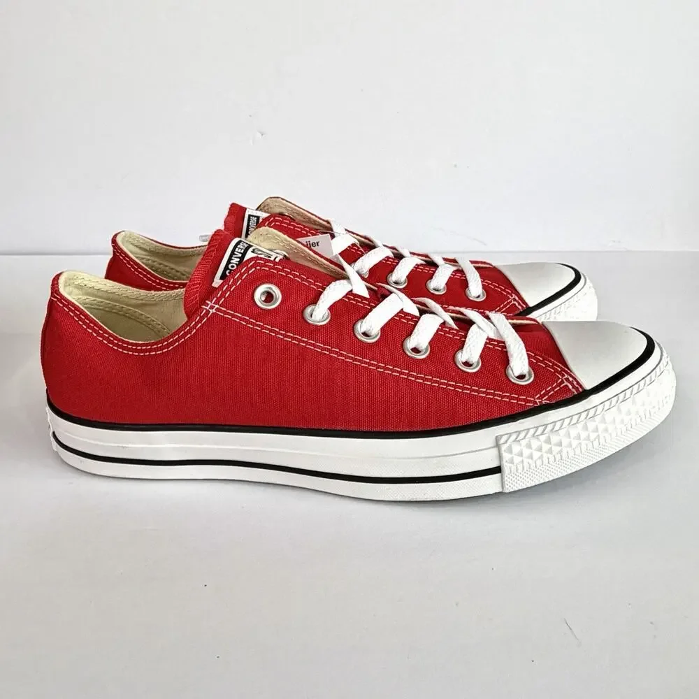 Converse All Star Chuck Taylor Shoes Ox Canvas Low Top Red Women's Size 10 M9696